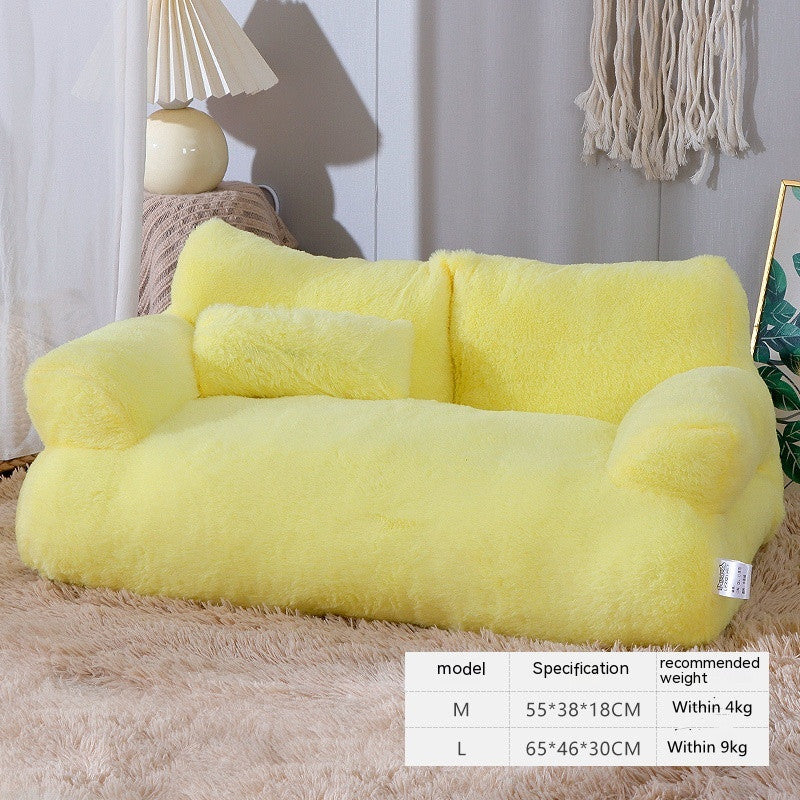 Elba – Large Flannel Kennel Sofa for Cats & Small Pets