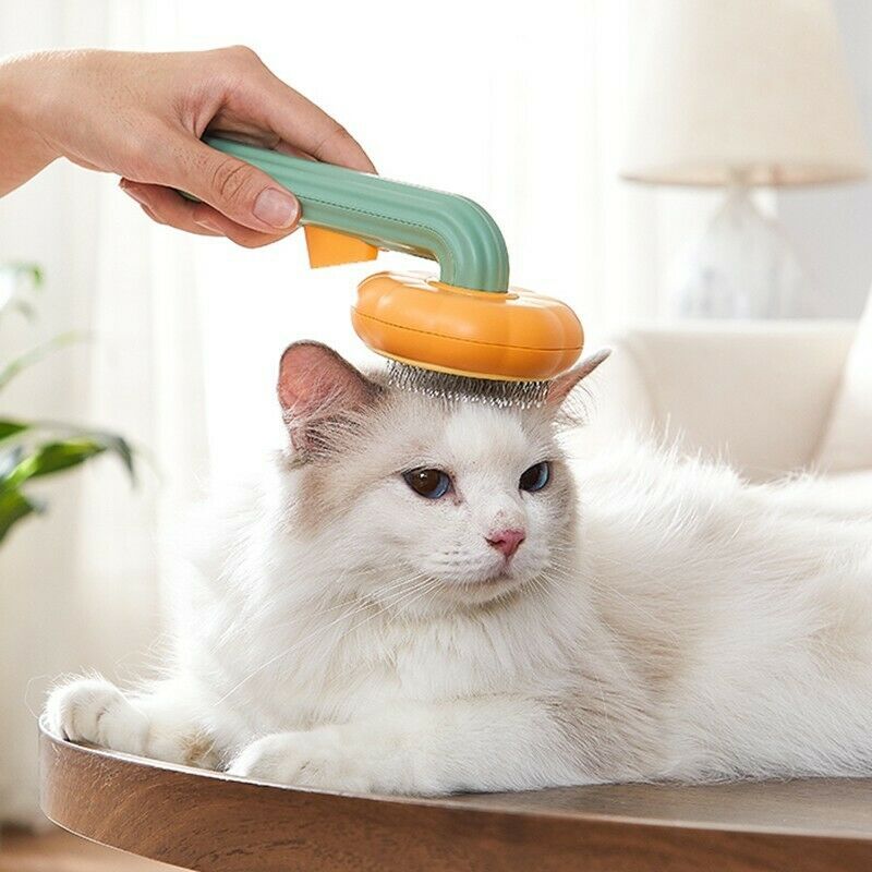 Poma – Self-Cleaning Slicker Brush for Cats & Dogs