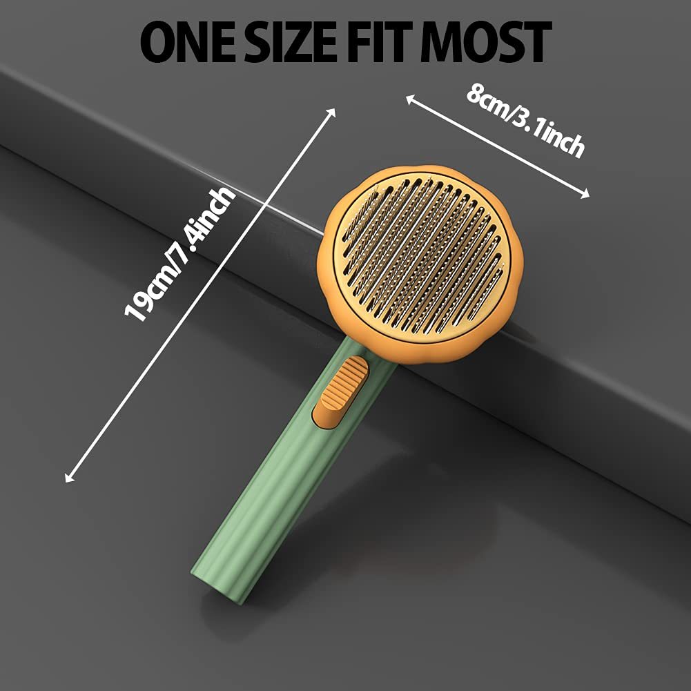 Poma – Self-Cleaning Slicker Brush for Cats & Dogs