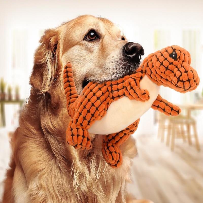 Rexo – Plush Dinosaur Chew Toy with Squeaker