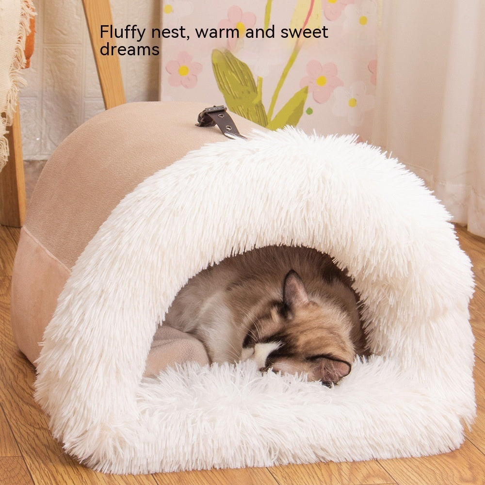 Mava – Warm Splice-Design Pet Nest for Autumn & Winter