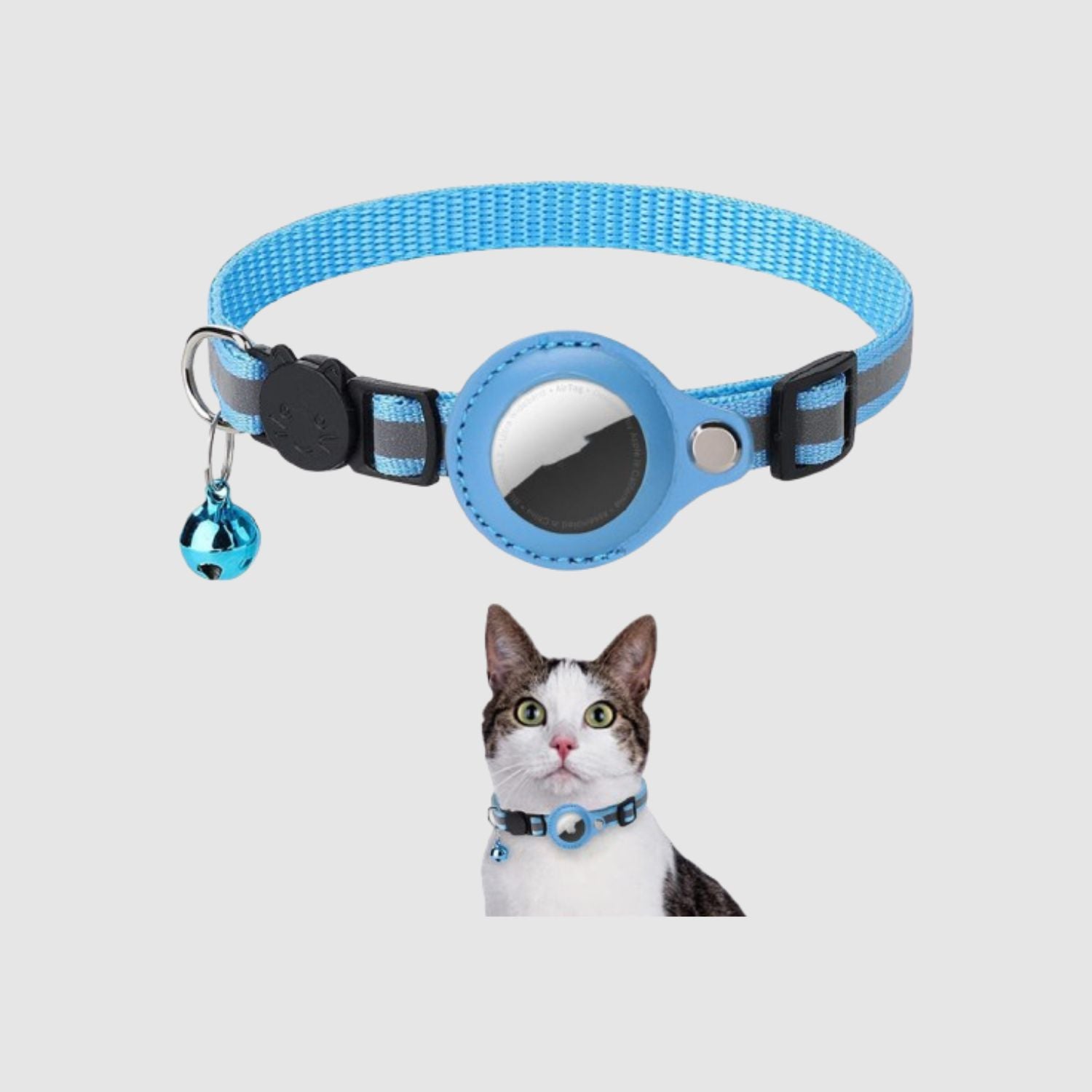 Tilo – Reflective Nylon Collar with Built-in AirTag Holder