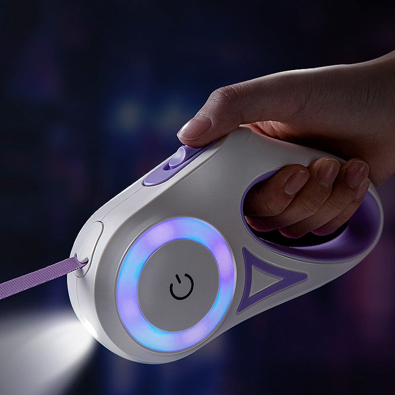 Halo – Retractable Light-Up Leash & Collar Combo
