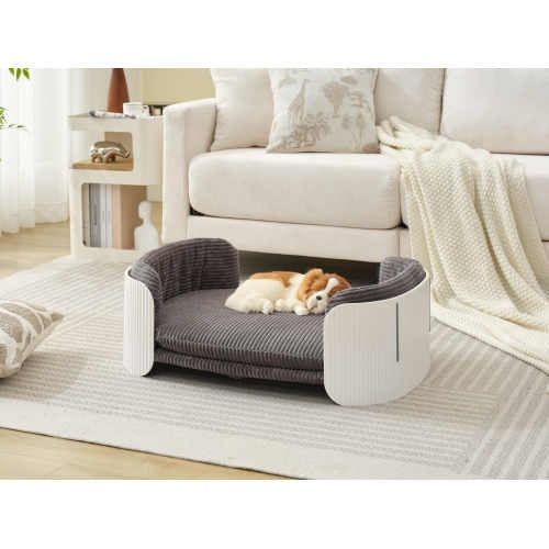 Vika – Scandinavian Pet Sofa Bed in White & Grey