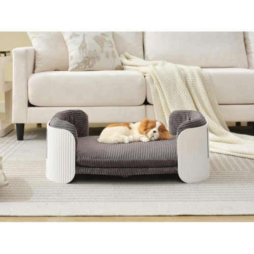 Vika – Scandinavian Pet Sofa Bed in White & Grey